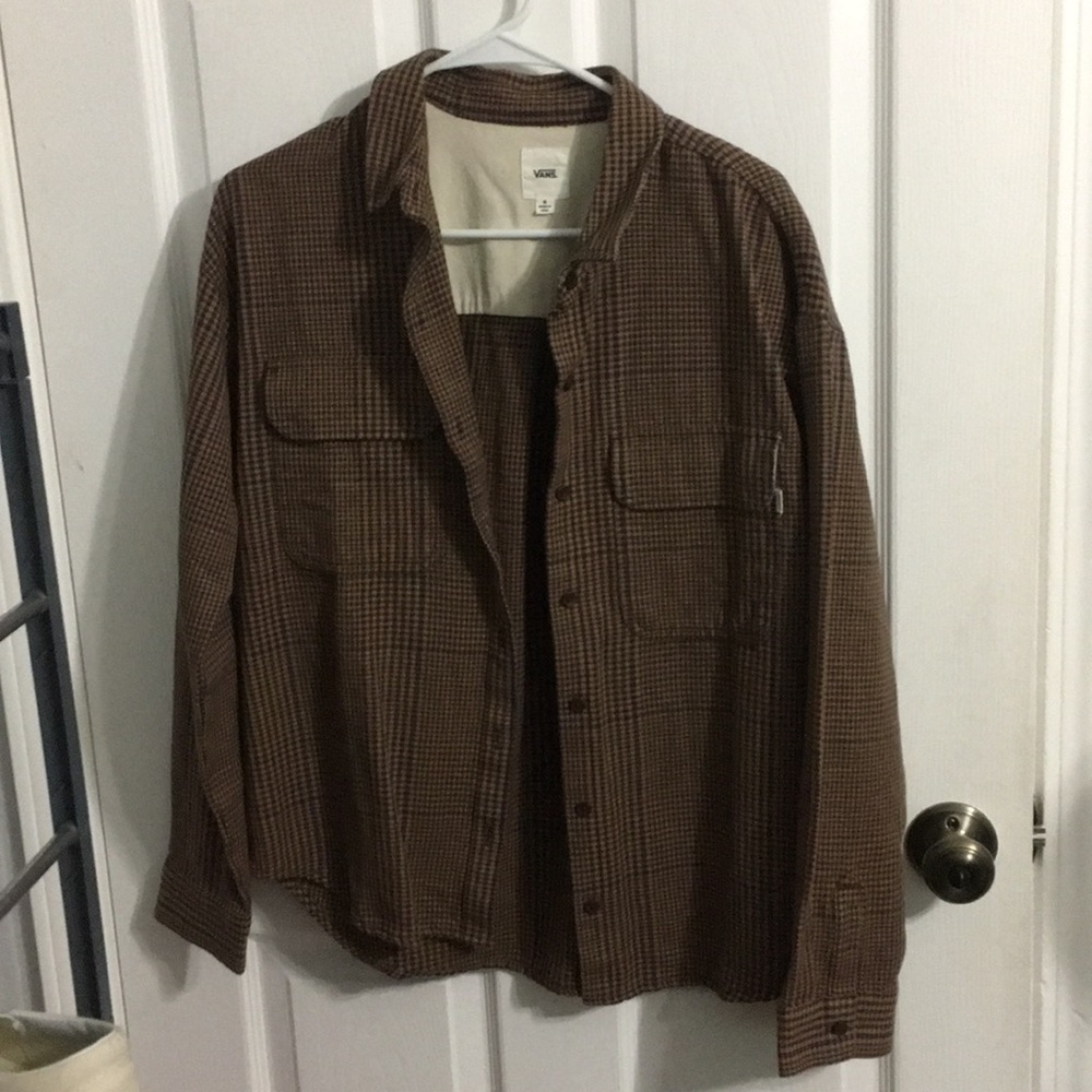 Vans woven plaid shirt